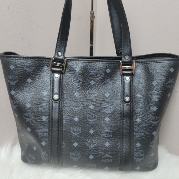 100% Authentic MCM black shopper tote set - Picture 10 of 16